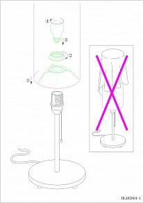 Настольная лампа декоративная Eglo Tube 82804