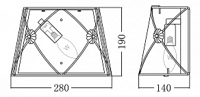 Накладной светильник Maytoni Lea ARM369-01-G