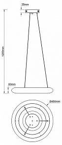 Подвесной светильник Escada Soft 10258/1LED