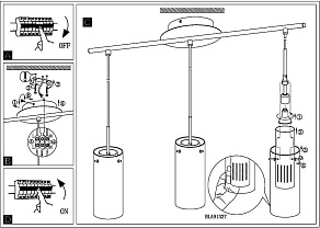 Подвесной светильник Eglo Pinto 1 91327