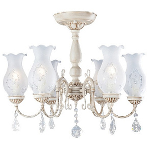 Люстра на штанге Eurosvet 22775 22775/6 слоновая кость