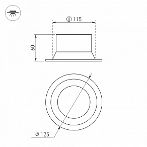 Встраиваемый светильник Arlight MS-BREEZE 035613(1)