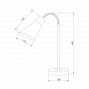 Настольная лампа офисная Eurosvet Pronto 01029/1 черный