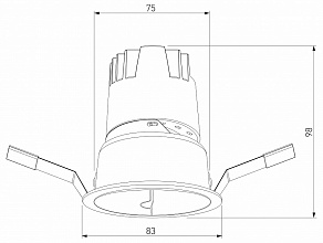 Встраиваемый светильник Elektrostandard Inline a064612