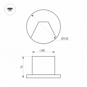 Встраиваемый светильник Arlight LT-TIE 050869