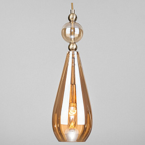 Подвесной светильник Eurosvet Ilario 50202/1 янтарный