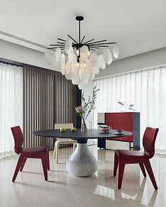 Люстра на штанге Milosh Tendence 0890 0894CL-8BK