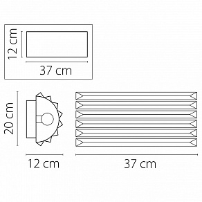 Накладной светильник Osgona Limpio 722660
