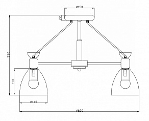 Люстра на штанге Freya Delia FR5033CL-05W