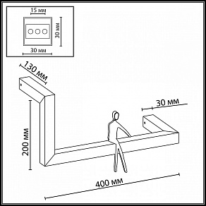 Накладной светильник Odeon Light Grafic 7153/10WL