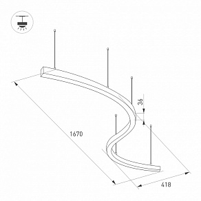 Подвесной светильник Arlight ARC 034050(1)