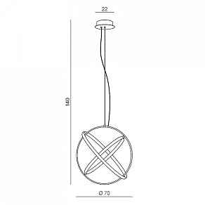 Подвесная люстра Azzardo Globus AZ1630