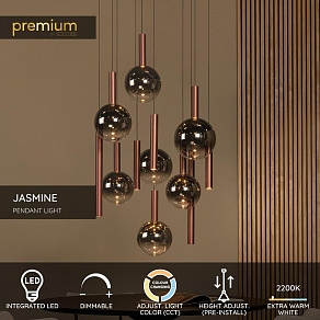 Подвесной светильник Lucide Jasmine 74420/12/65