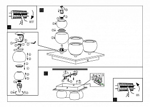 Потолочная люстра Eglo Ascolese 94317