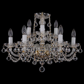 Подвесная люстра Bohemia Ivele Crystal 1402 1402/6_3/195/G/Balls