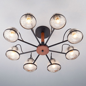 Люстра на штанге Eurosvet Livia 70081/8 черный