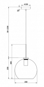 Подвесной светильник Freya Bravis FR8003PL-01BS