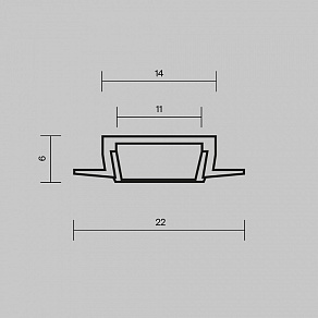 Профиль встраиваемый Maytoni  632010