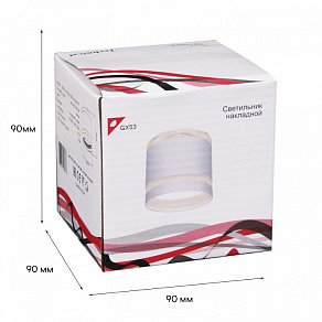 Накладной светильник Reluce  53001-9.5-001LD GX53+LED3W WT