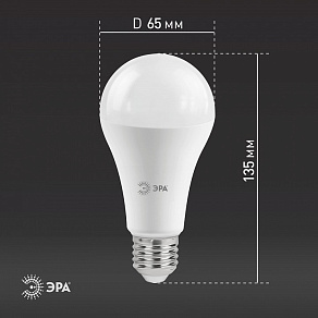 Лампа светодиодная Эра Стандарт E27 25Вт 6000K LED A65-25W-860-E27
