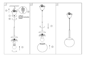 Подвесной светильник Globo Balla 1581