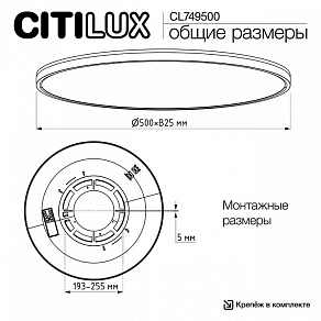 Накладной светильник Citilux NORMA CL749500