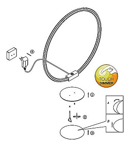 Настольная лампа декоративная Globo Hyperion 68040T3
