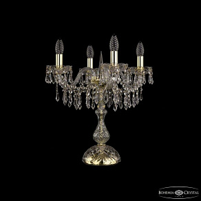 Настольная лампа декоративная Bohemia Ivele Crystal 1403 1403L/4/141-47 G