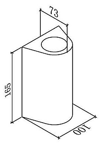 Накладной светильник DesignLed Zima-2 LWA0148B-BL-WW