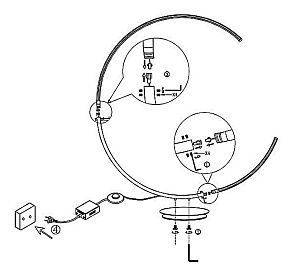 Торшер Globo Hyperion 68040S4
