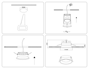 Встраиваемый светильник Ambrella Light TN TN6757