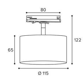 Светильник на штанге Wolta BASIC WTL-18/GX70-W