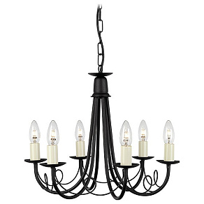 Подвесная люстра Elstead Lighting Minster MN6 BLACK