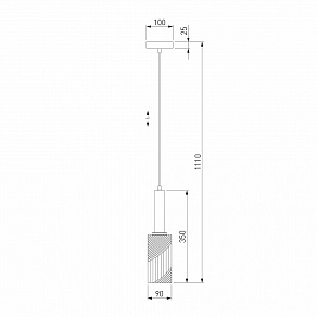 Подвесной светильник Eurosvet Root 50176/1 черный