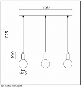 Подвесной светильник Lucide Fix Multiple 08408/03/30