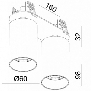 Спот Italline DANNI DANNY FR2 white-4241