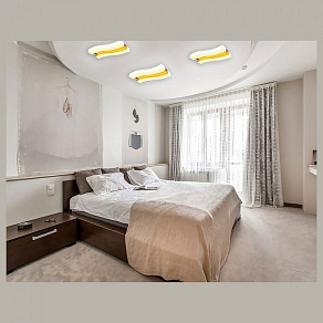 Накладной светильник Ambrella Orbital Parrus FP2422 WH 60W+24W D690*300