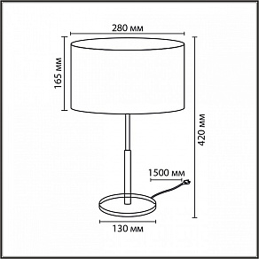 Настольная лампа декоративная Lumion IRISA 8358/1T
