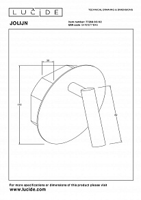 Бра Lucide Jolijn 2767/12/31