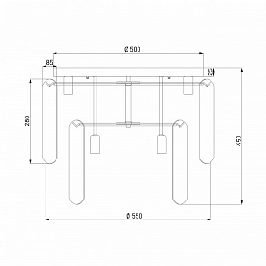 Потолочная люстра Eurosvet Claire 60170 золото Smart