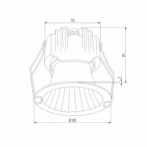 Встраиваемый светильник Elektrostandard Arco 15274/LED