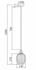 Подвесной светильник Maytoni Blues MOD033-PL-01-N