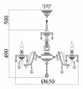 Подвесная люстра Maytoni Matilda ARM381-07-G