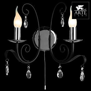 Бра Arte Lamp Romana A1742AP-2BK