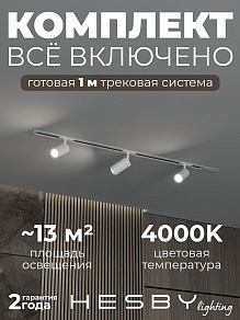 Комплект трековый Hesby Lighting Skylite №3 HSBL_kompl_S003_VI1W4K