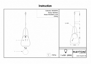 Настольная лампа декоративная Maytoni Indiana MOD544TL-01B