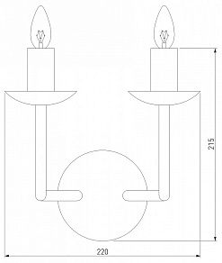 Бра Eurosvet Cariso 60150/2 хром