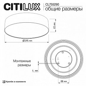 Накладной светильник Citilux BART CL755290
