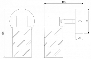 Бра Eurosvet Fente 20090/1 белый/хром