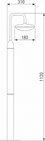 Наземный высокий светильник Elektrostandard Portal 35162/F